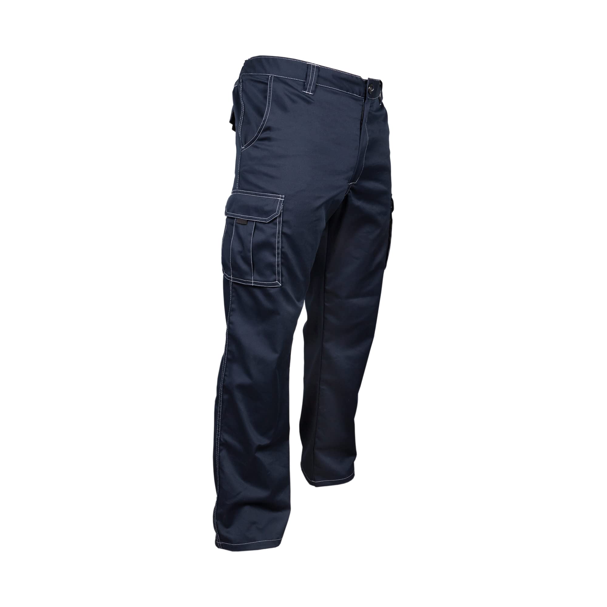 Cofan Pantalón de Trabajo Elástico Tipo Denim | Color Azul Marino