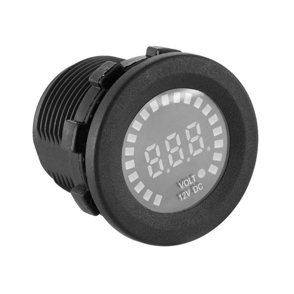 DC 12V-24V LED Voltmetro per auto Display digale Misuratore di tensione con interruttore tattile per auto Moto Barca Camion Camper RV  34