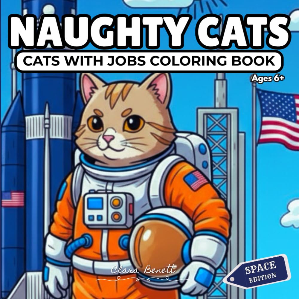 NAUGHTY CATS: CATS WITH JOBS COLORING BOOK