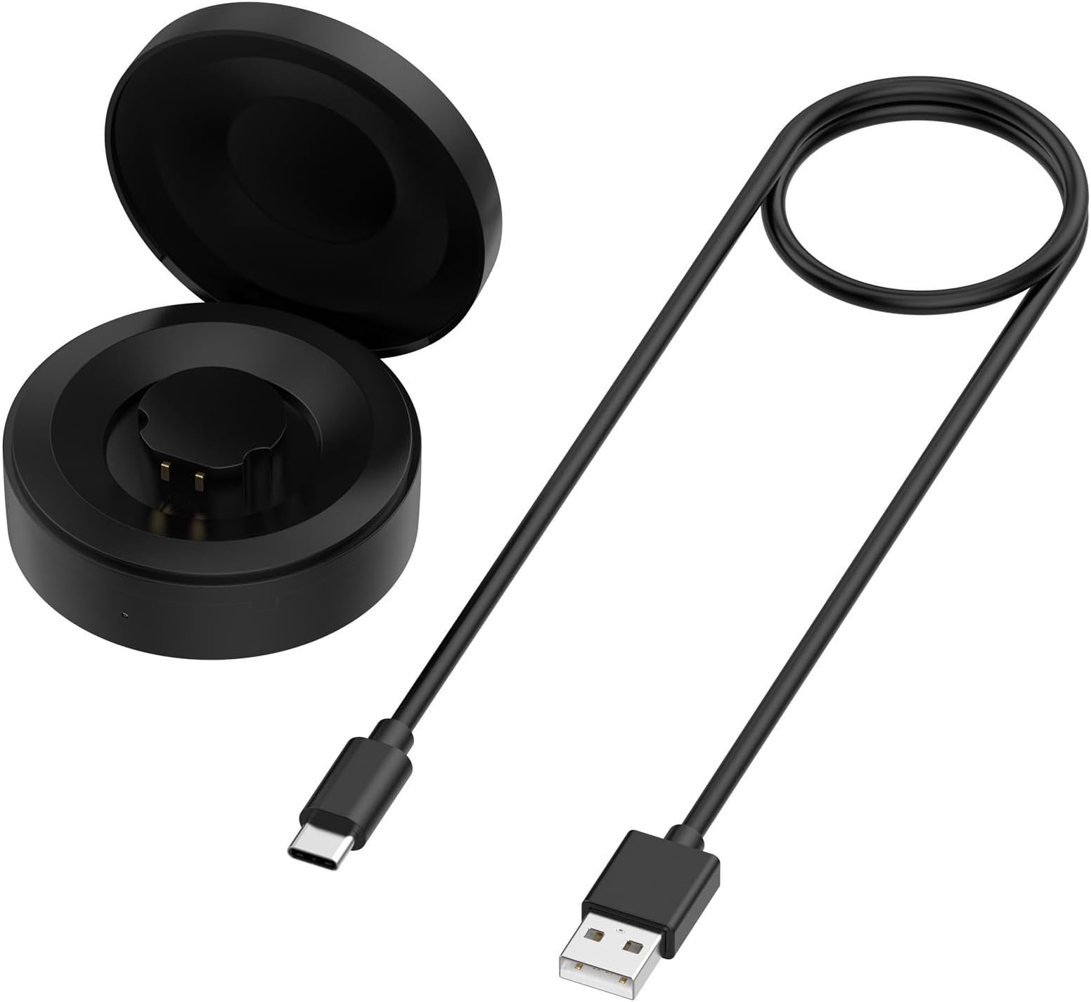 – Smart Ring Charging Box with Cable 590mAh Type C Fast Charging Portable Travel Charger for RingConn Gen1 Smart Ring Black ABS (/ #12)