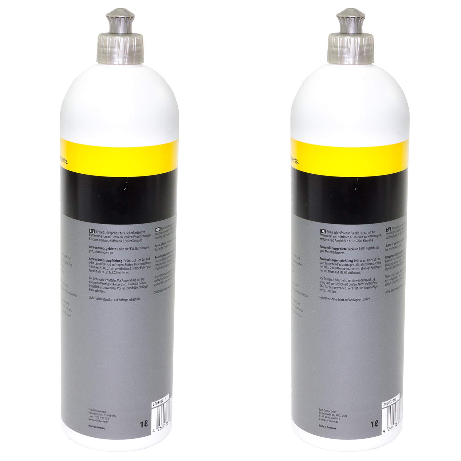 Feine Schleifpolitur Siliconölfrei Fine Cut F6.01 Koch Chemie 2 Liter