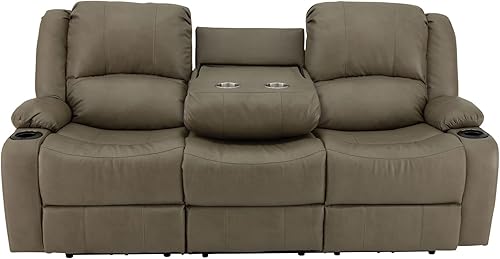 Miniatura 133 de RecPro Charles - Sofá reclinable doble de pared de 58 pulgadas, para autocaravana, con tela mejorada (color plomizo)