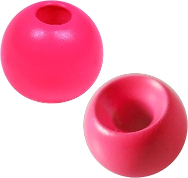 Brass Fly Tying Beads,Round Ball Beads Fly Tying Materials 100 Count Pink,2.0mm5/64"