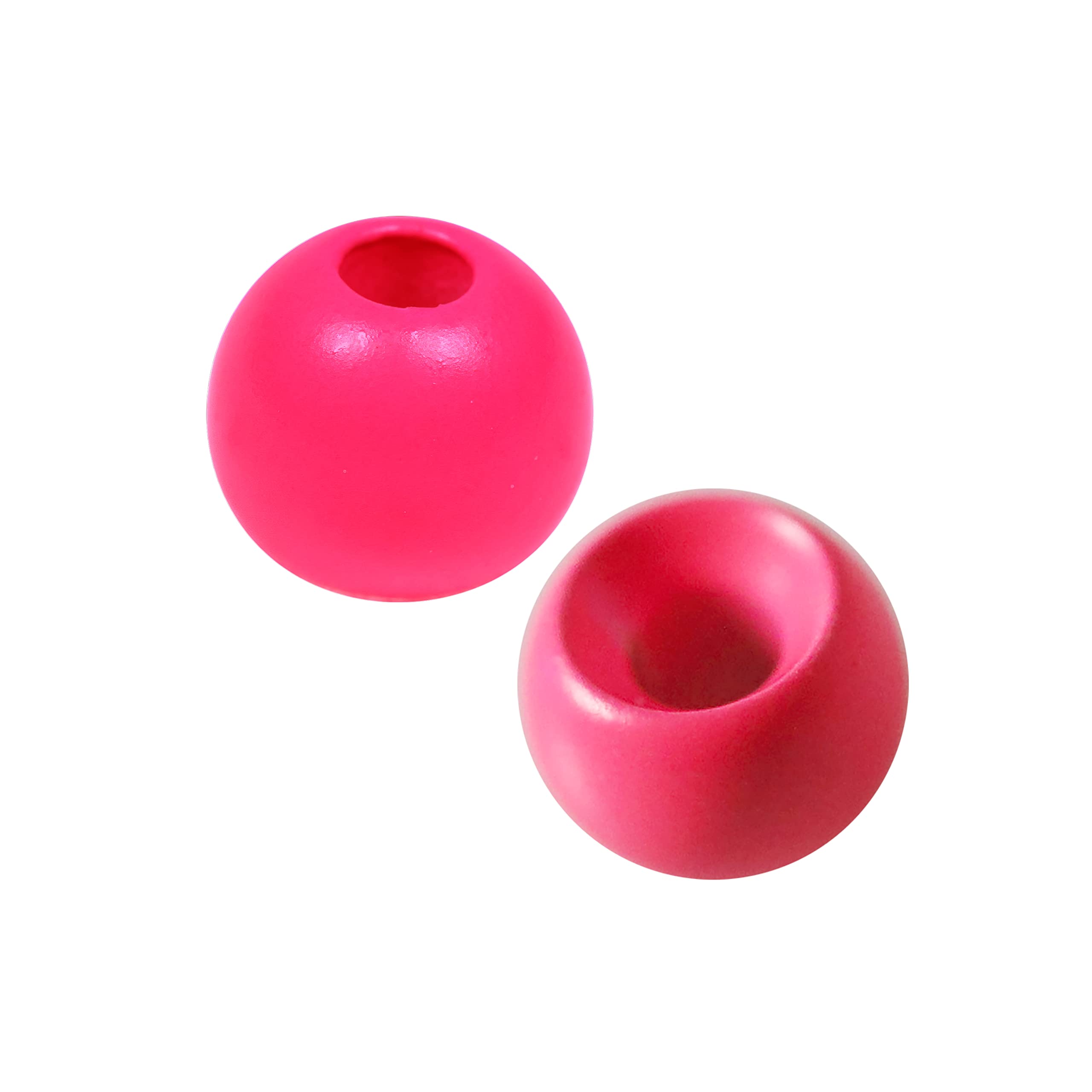 Temorah 25 Pack 27 Colors 1.5-6.4mm Cyclops Tungsten Beads for Fly Tying