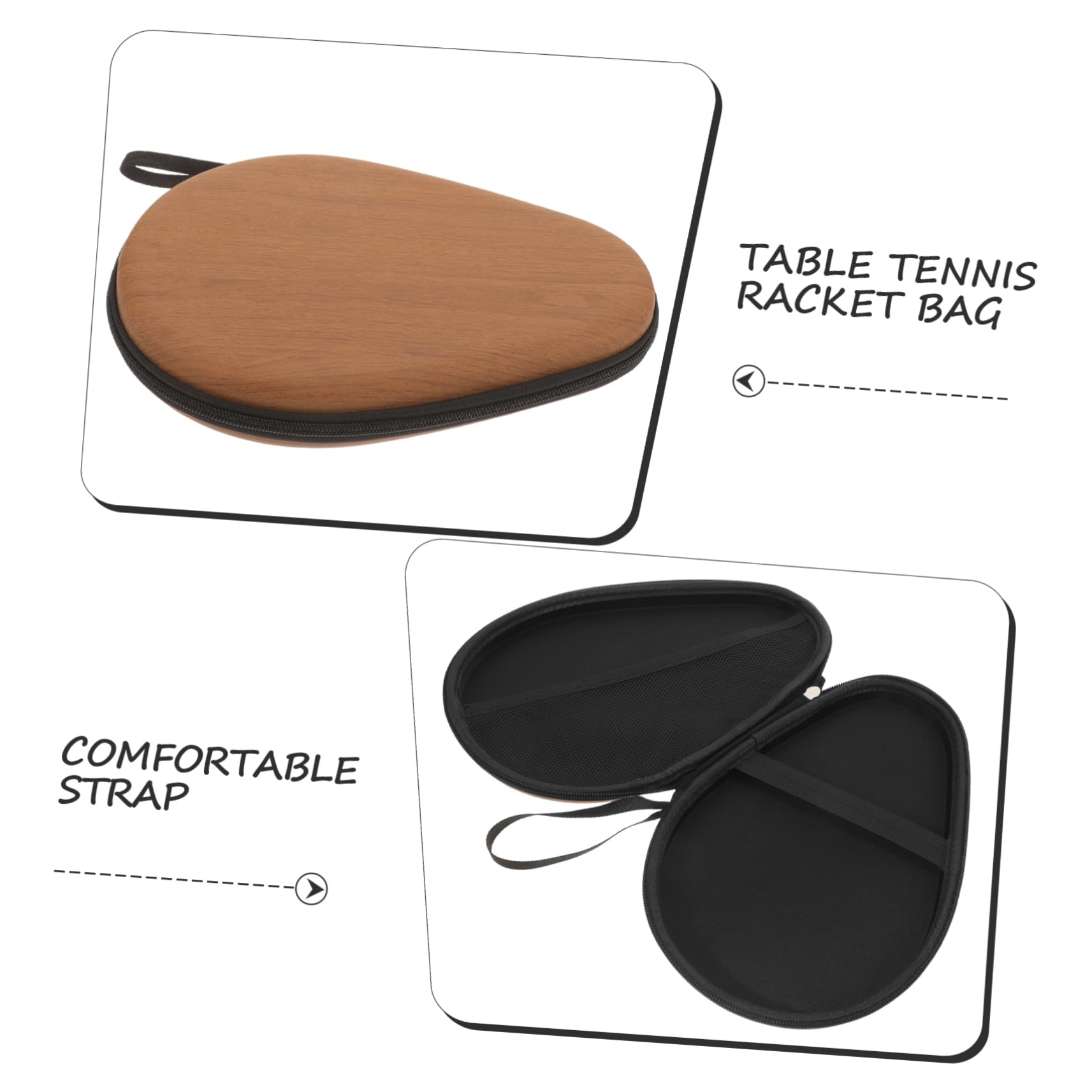 ifundom 5 Custodia per Racchette Pong Protezione per Racchette Tennis Tavolo Design Trasporto Facile e Stoccaggio Efficienti