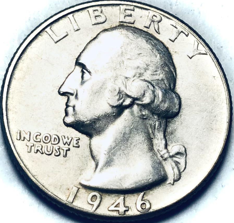 1946 P Washington Silver BU MS Quarter Seller Mint State Thumbnail