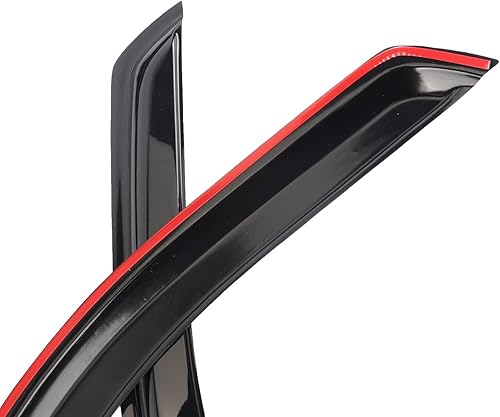 Miniatura 6 de Deflector de viento para ventana, 4 piezas fuera del canal, cinta adhesiva, bonito juego de protectores de lluvia compatibles con Ford F-150