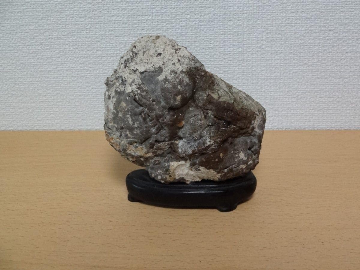 鑑賞用自然石(風速)】自然石(メノー) 台座付き