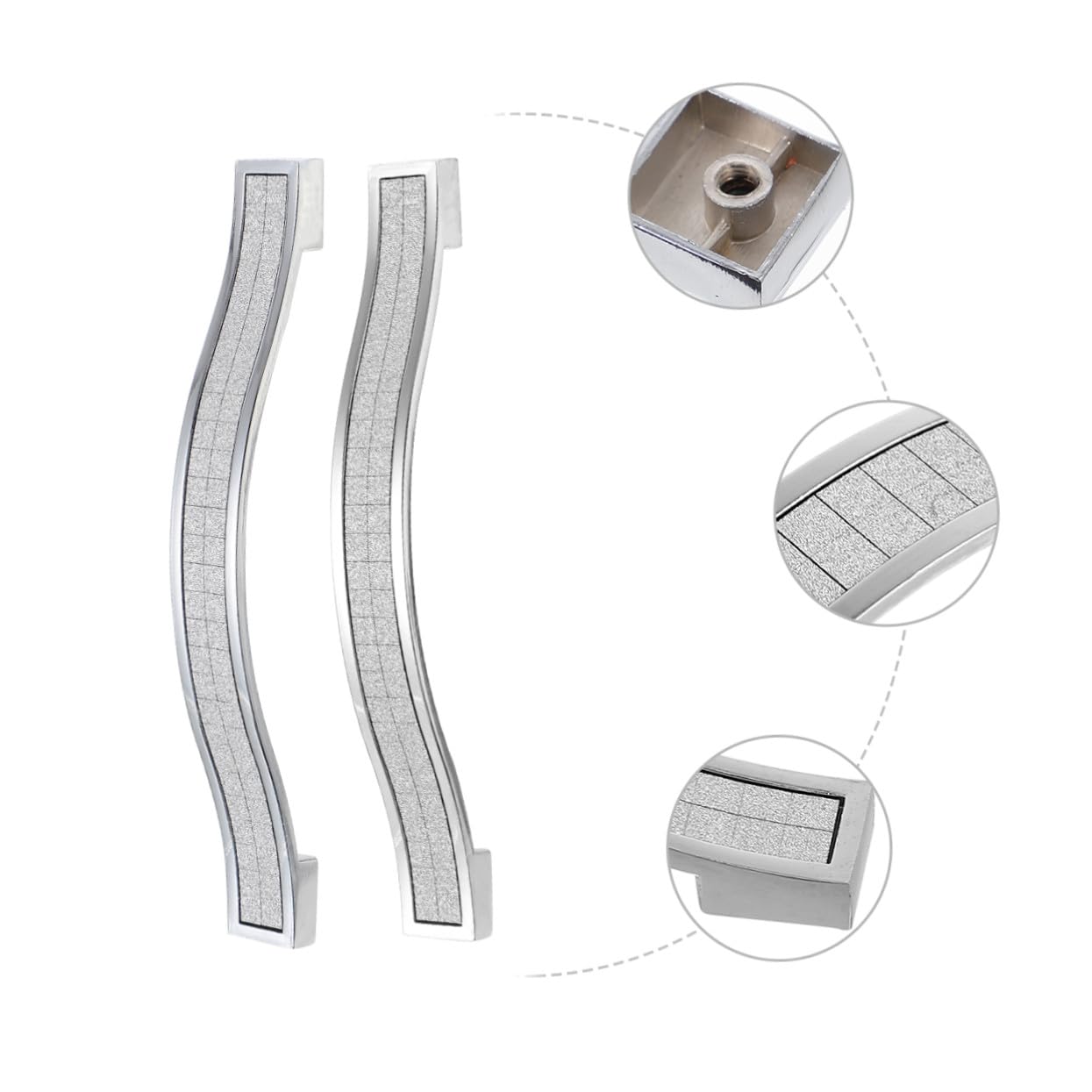 10 Pezzi Maniglie per Mobili in Stile Cristallo Opaco Maniglie per Armadio in Resistente per Cucina e Camera