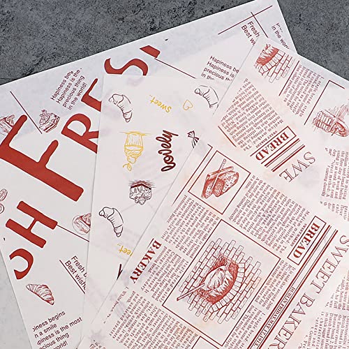 Papier ciré alimentaire de qualité supérieure, feuilles ingraissables roses pour fromage - 5