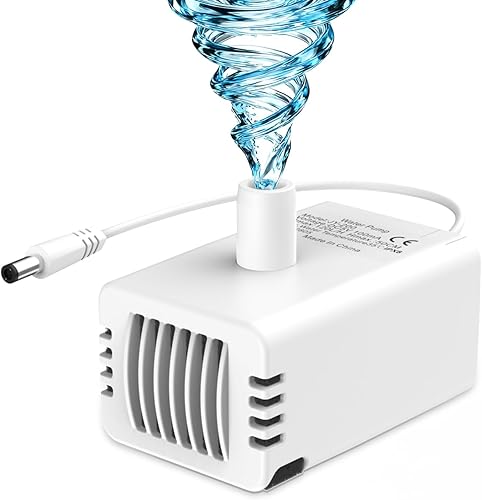 Fuente de agua para gatos con bomba - Bomba de repuesto ultra silenciosa para fuente de agua inalámbrica de 3.2L/1.08 galones para dispensador