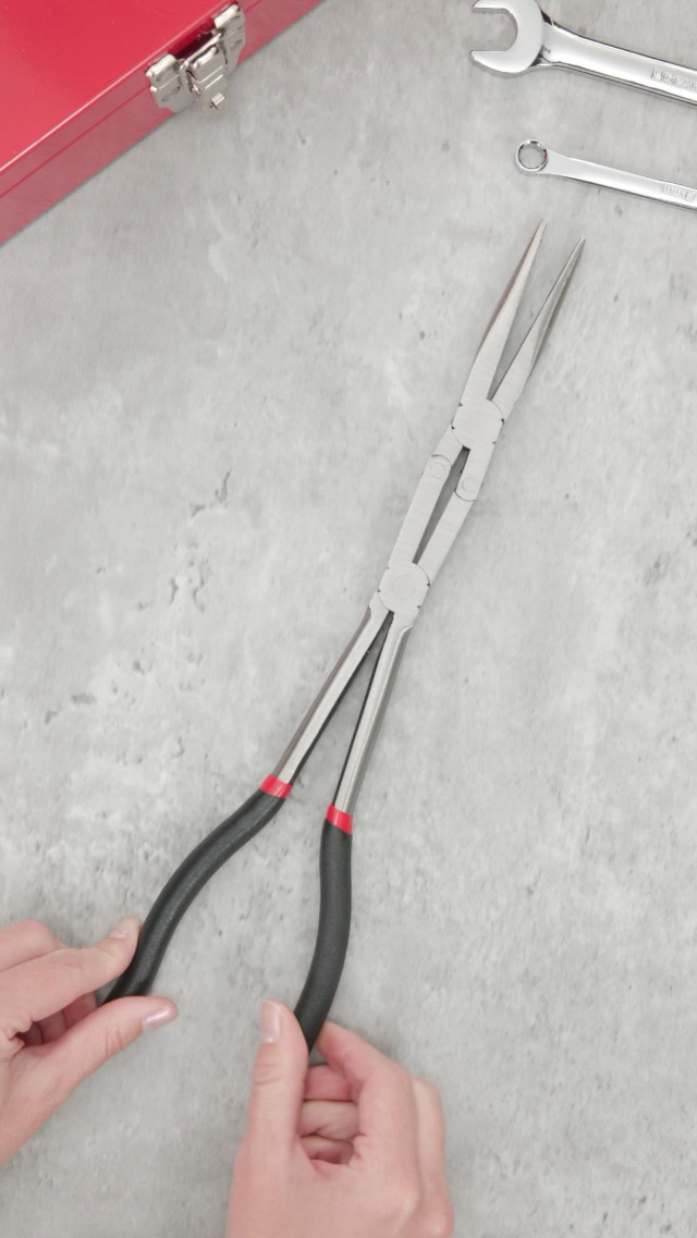 Image of Triplett TT-260 CrossJaw 13-inch Extended Reach Needle Nose Pliers