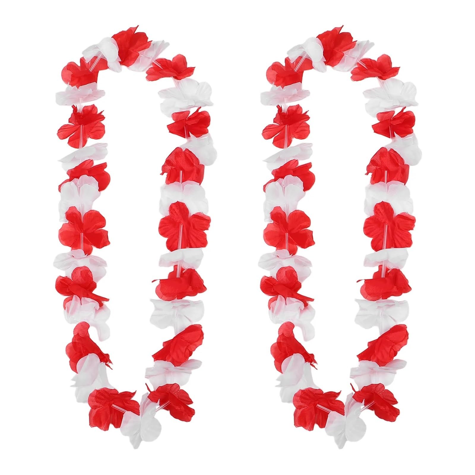 20 Stück Hawaii-Blumengirlanden-Leis-Halskette für Luau-Themenparty