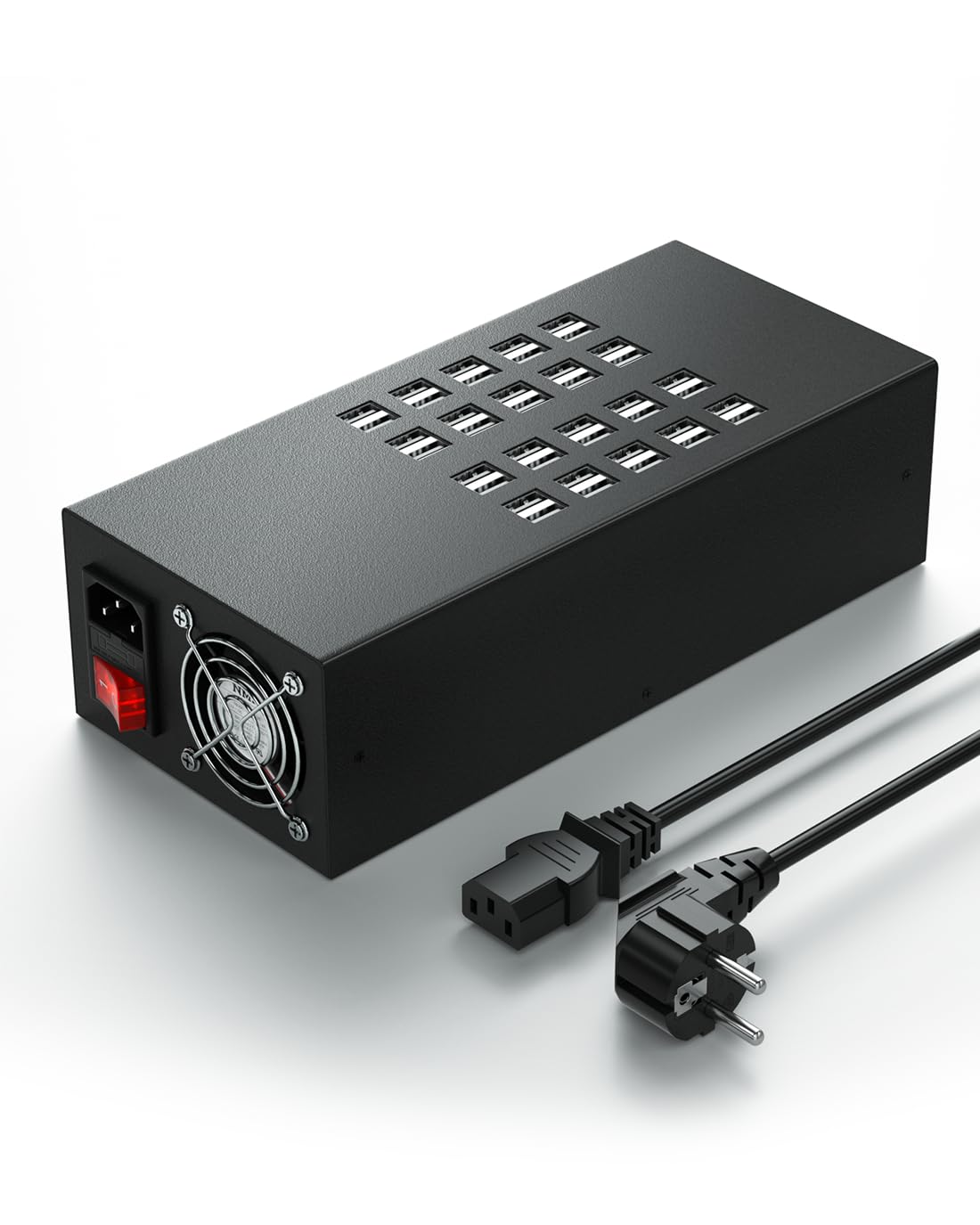 Station de Charge USB, Skazeke 40Ports 300W/60A concentrateur de Charge de Bureau,Sortie de Protection Multiple 5V/1.5A,Charge pour appareils Apple, Smartphones