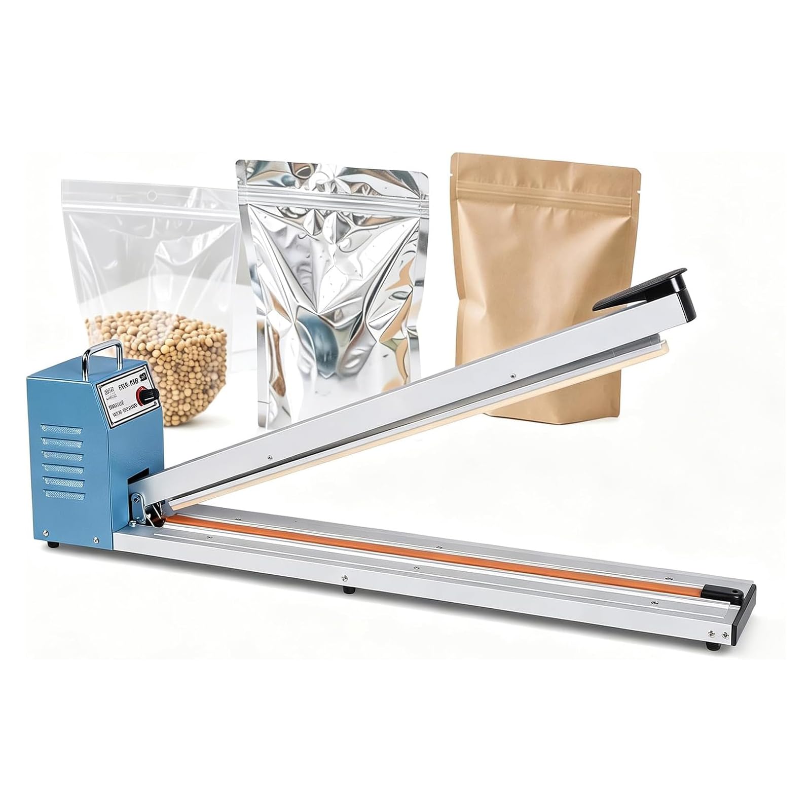 Selladora de Calor por Impulso Industrial, Máquina Manual para Sellar Bolsas