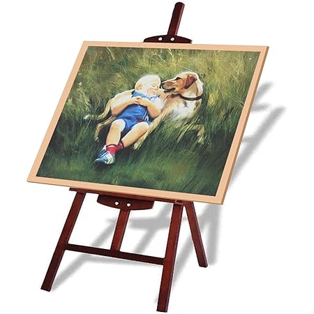 Amazon イーゼル 胡桃色 木製 イーゼル 150cm 高さ調節 看板立て 油絵 画材 水彩画 写生 看板 お店 室内 美術 芸術 業務用 掲示用品ケッチ イーゼル イーゼル 通販