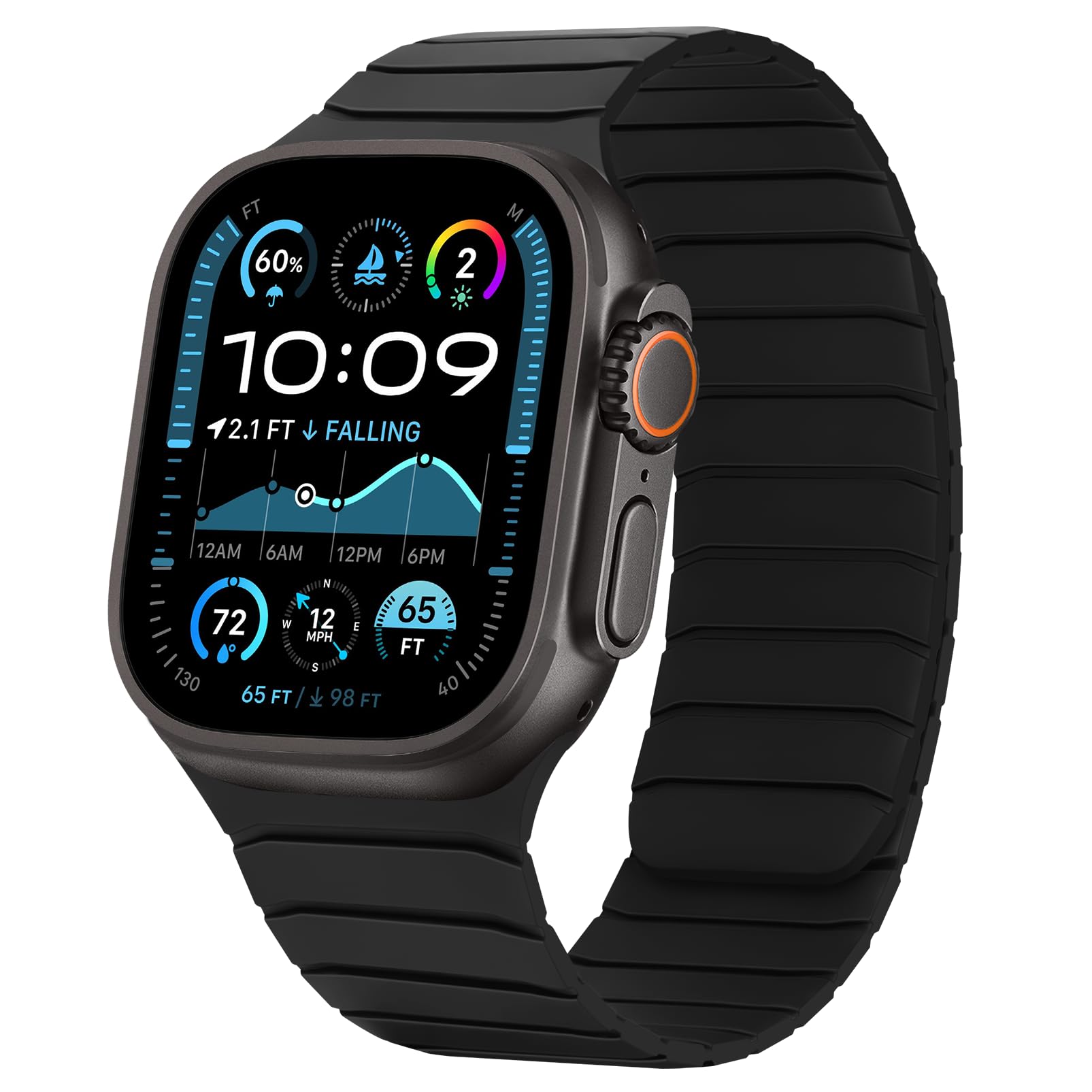 Tasikar Cinturini Magnetici Compatibili con Apple Watch 49mm 46mm 45mm 44mm 42mm Silicone Morbido Sostituzione Loop Cinturino Compatibile con iWatch Ultra SE Series10 9 8 7 6 5 4 3