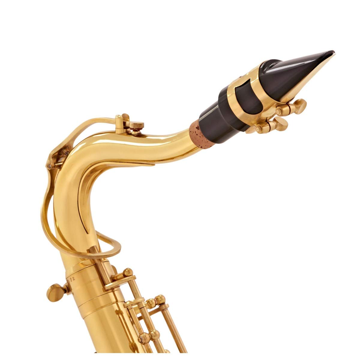 Sassofono Tenore di Gear4music Dorato | Tono Brillante a Risposta Facile, Campana Rimovibile e Chiave Fa# Acuto, Finitura Laccata Oro, Custodia e Ancia Incluse