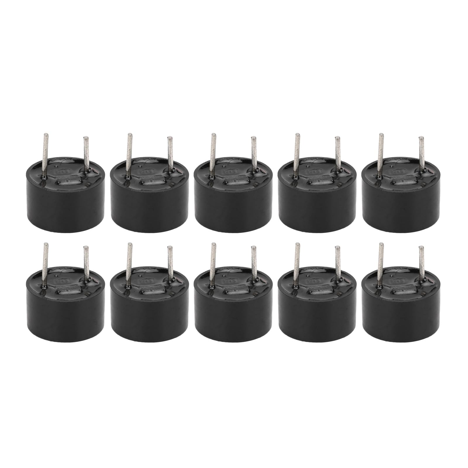 Hyuduo Black 10Pcs Dc 3V Electronic Buzzer Active Buzzer Alarm Electromagnetic Beeper Active Piezo Buzzers Alarm Industrial Sounder 9X6mm/9X5.5mm For Electronic Product