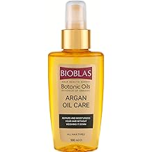 Bioblas Argan Oily Hair Care Oil &ndash; Non-Rinsing, Heat Protective, Repairing & Shine Providing Serum, 100% Nourishing Effect, 100 ml
