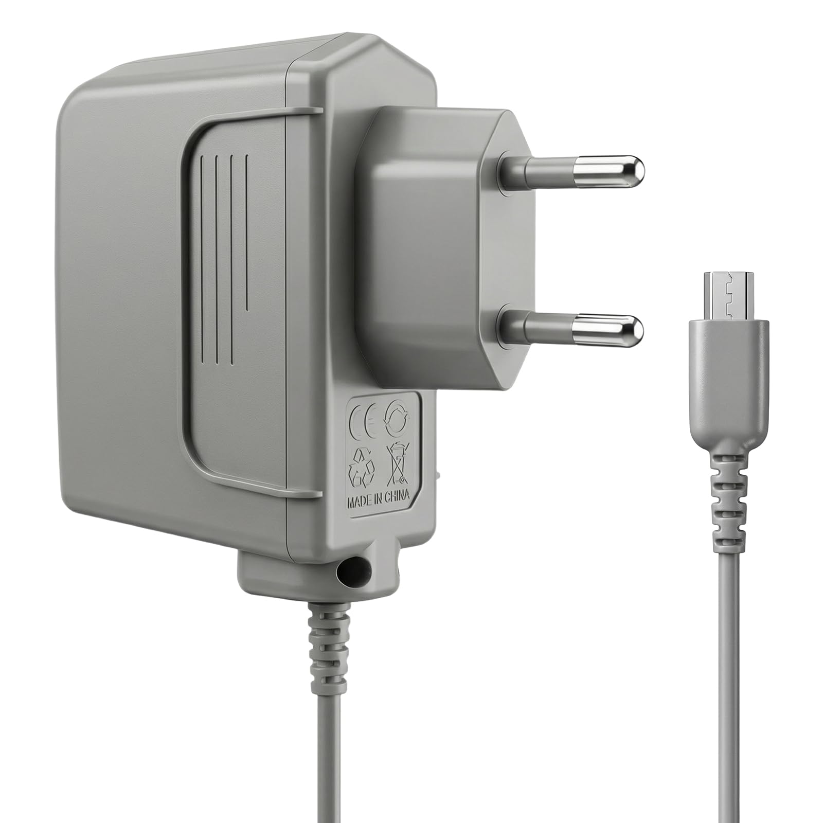 Sanicata AC Adapter für Nintendo DS Lite NDSL, 1,2m Wand Reiseladegerät mit Schutzfunktionen, Ersatzladekabel kompatibel mit NDSL Konsole - 2