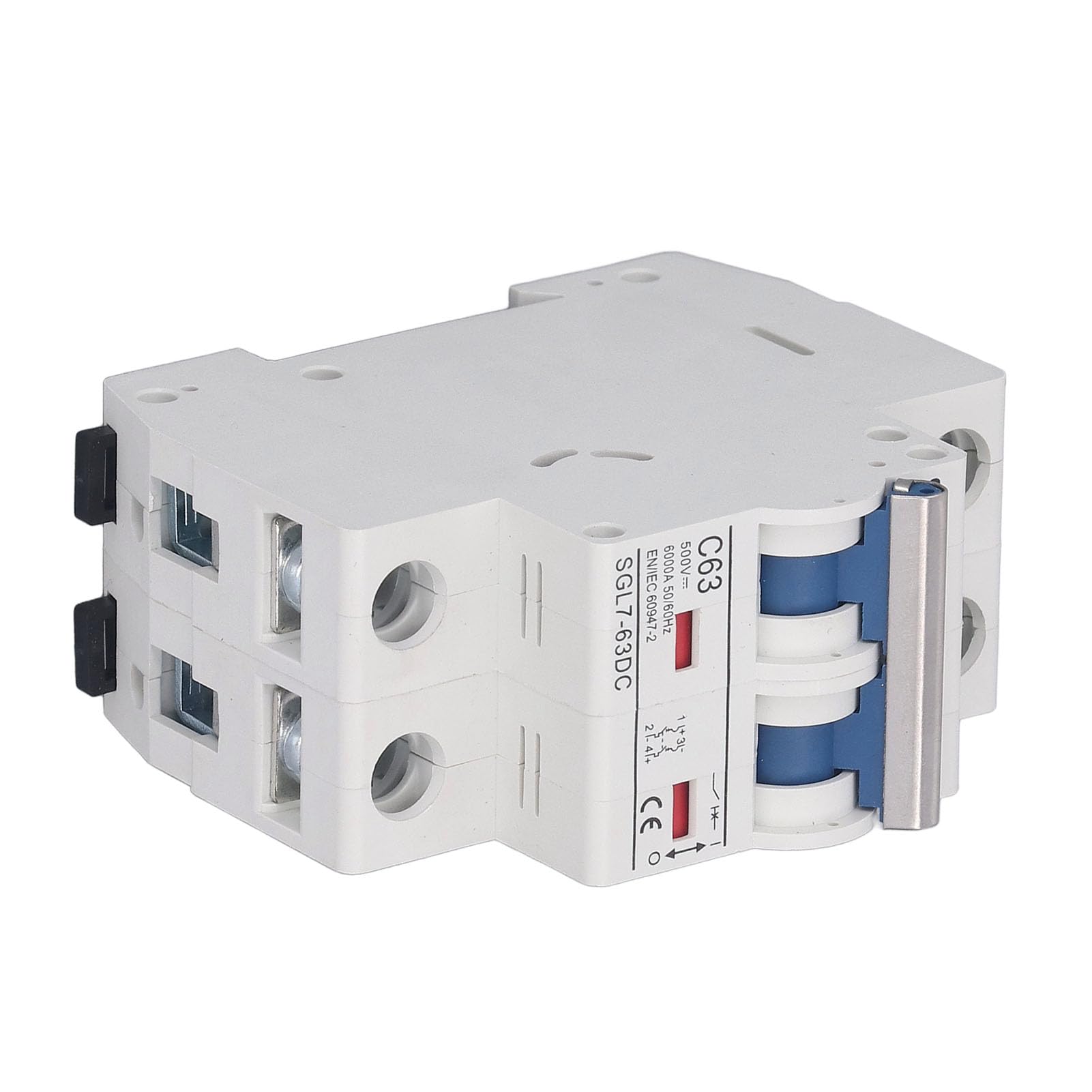 DC Circuit Breaker, Multifunctional PA66 500V Miniature Quick Release Circuit Breaker, Modular Design for Marine Power Systems