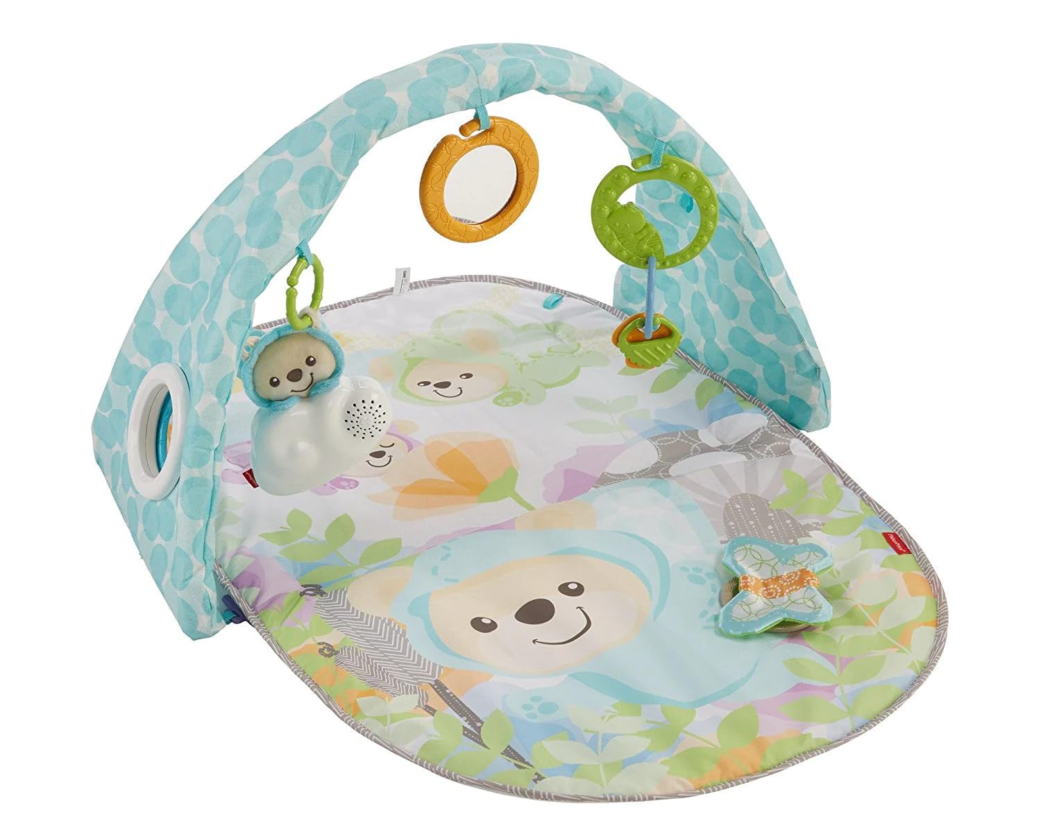 Fisher-Price Palestrina Musicale degli Orsetti con Arco Colorato, 5 Giocattoli Agganciabili, Musica e Suoni, per Neonati da 0+ Mesi, DYW46