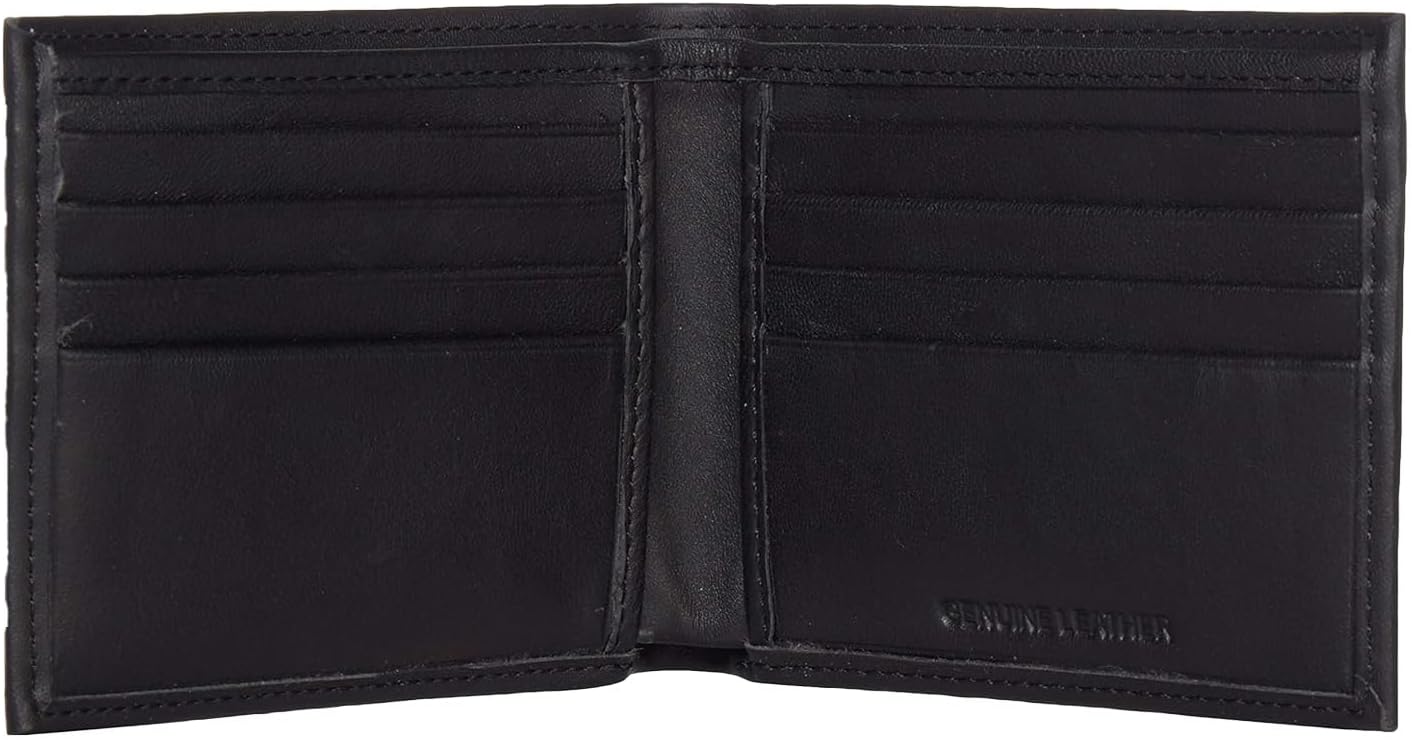 Team Sports America NFL Philadelphia Eagles Black Wallet | Bi-Fold | Officially Licensed Stamped Logo | Made of Leather | Money and Card Organizer | Gift Box Included