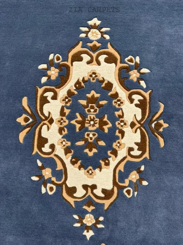 Image of zia carpets Hand Tufted Woollen Modern Collection Bedroom & Living Room Carpet Size 6 x 9 feet