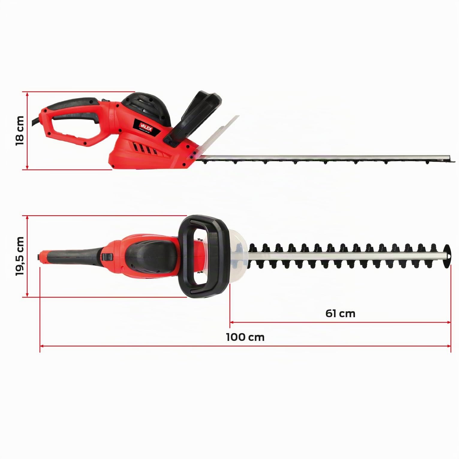 Valex 1493180 TAGLIASIEPI Elettrico Vancouver 166, 600 W, lama 61 cm