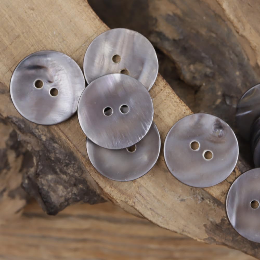 100 sztuk 10-20mm naturalne guziki z masy perłowej, 2-otworowe okrągłe rzemiosło szycie powłoki guziki do garnituru koszula kamizelka sweter DIY rzemiosło