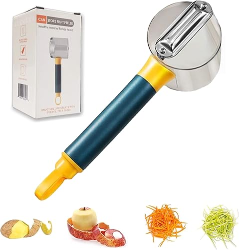 ALENXYA Pelador de verduras con caja de almacenamiento pelador de papas pelador de almacenamiento adecuado para zanahorias papas melones