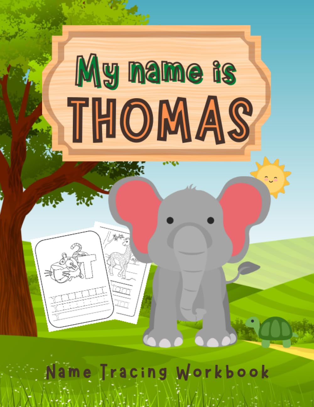 MY NAME IS THOMAS | NAME TRACING WORKBOOK | PERSONALIZED LEARN TO WRITE MY NAME