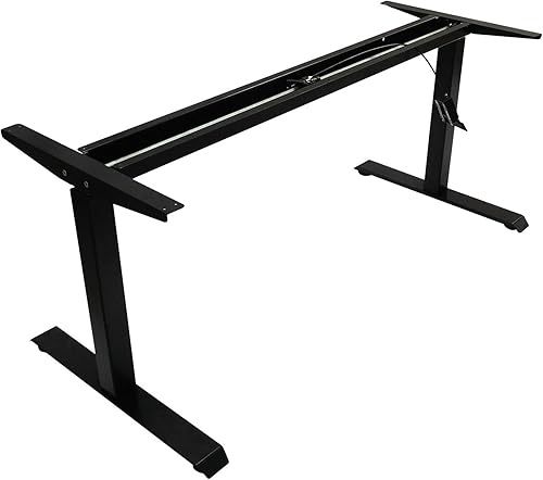 Alera ALEHTPN1B AdaptivErgo 26.18 pulgadas. 39.57 pulgadas. Base de mesa neumática ajustable en altura - Negro