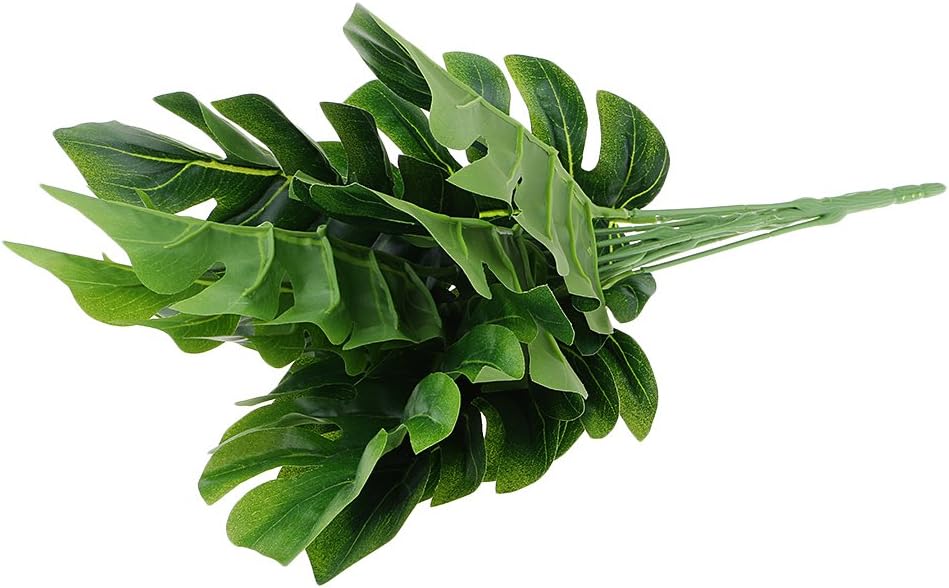 9 Head Artificial Grass Bush Potted Plant Garden Home