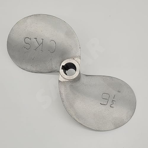 Miniatura 9 de SANAR Aluminum Propeller for Longtail Mud Motor Long Tail Boat - Keyed Tapered Shaft