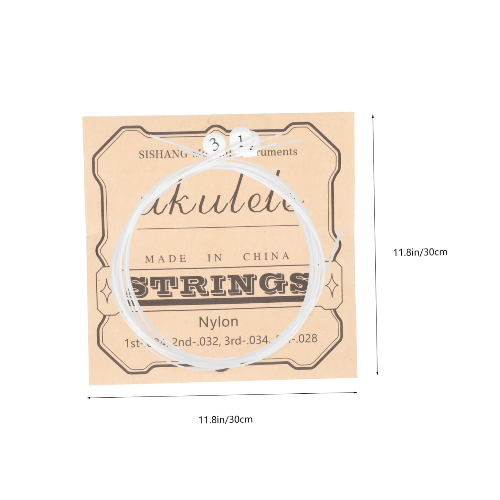 ifundom 4Sets Durable Nylon Ukulele Strings Replacement for Sound Performance Cost Instrument Parts Accessories for All Ukulele