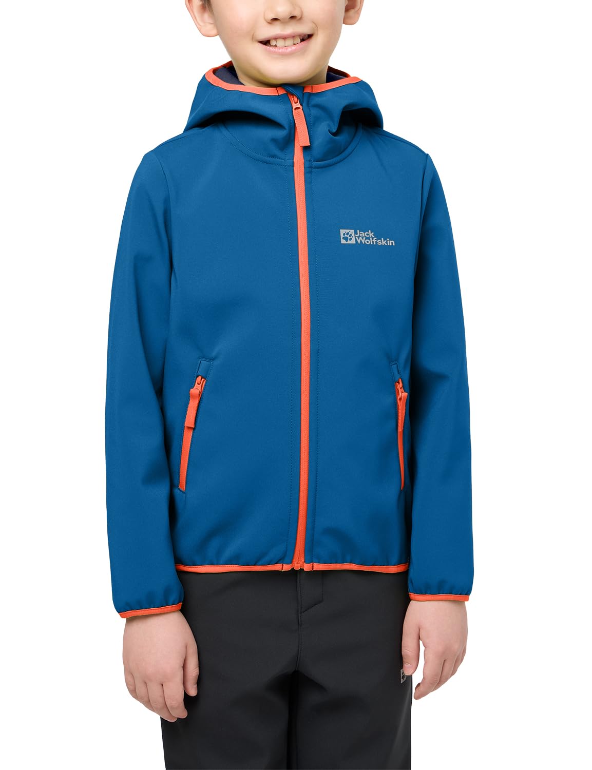 Jack Wolfskin FOURWINDS JACKET KIDS, Unisex children Softshell jacket, crisp cobalt,