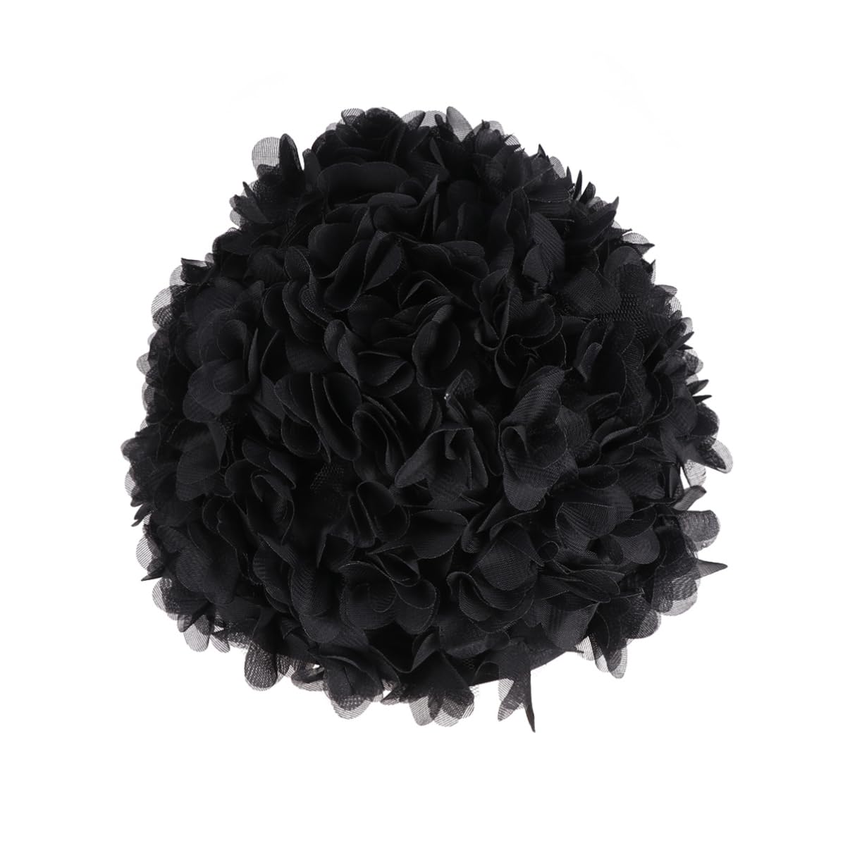 VANZACK 3piezas Gorro De Natación Forma De De para Mujer Diseño Elegante Color Negro Cómodo y Antideslizante para Piscina y Baño