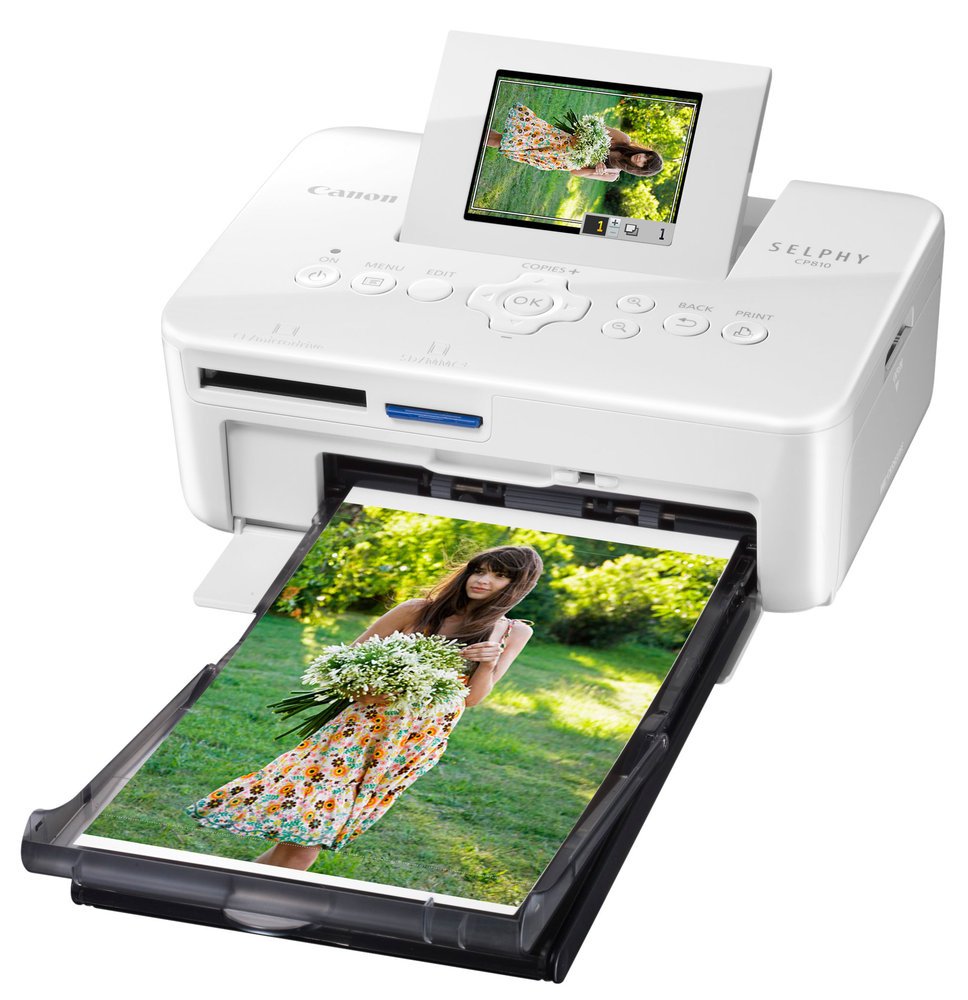 Canon SELPHY CP810 kompakter Fotodrucker (6,8cm (2,7 Zoll) Display, 300x300dpi)