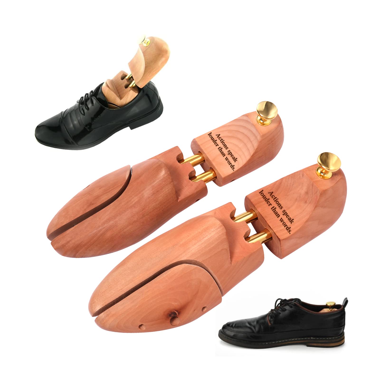 Personalisierte Gravierte Holzschuhspanner Individueller Name Schuhspanner FÜR Mann (sty1)