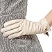 Nappaglo Women Italian Leather Gloves - Winter Driving Ladies Lambskin Warm Fleece Lining
