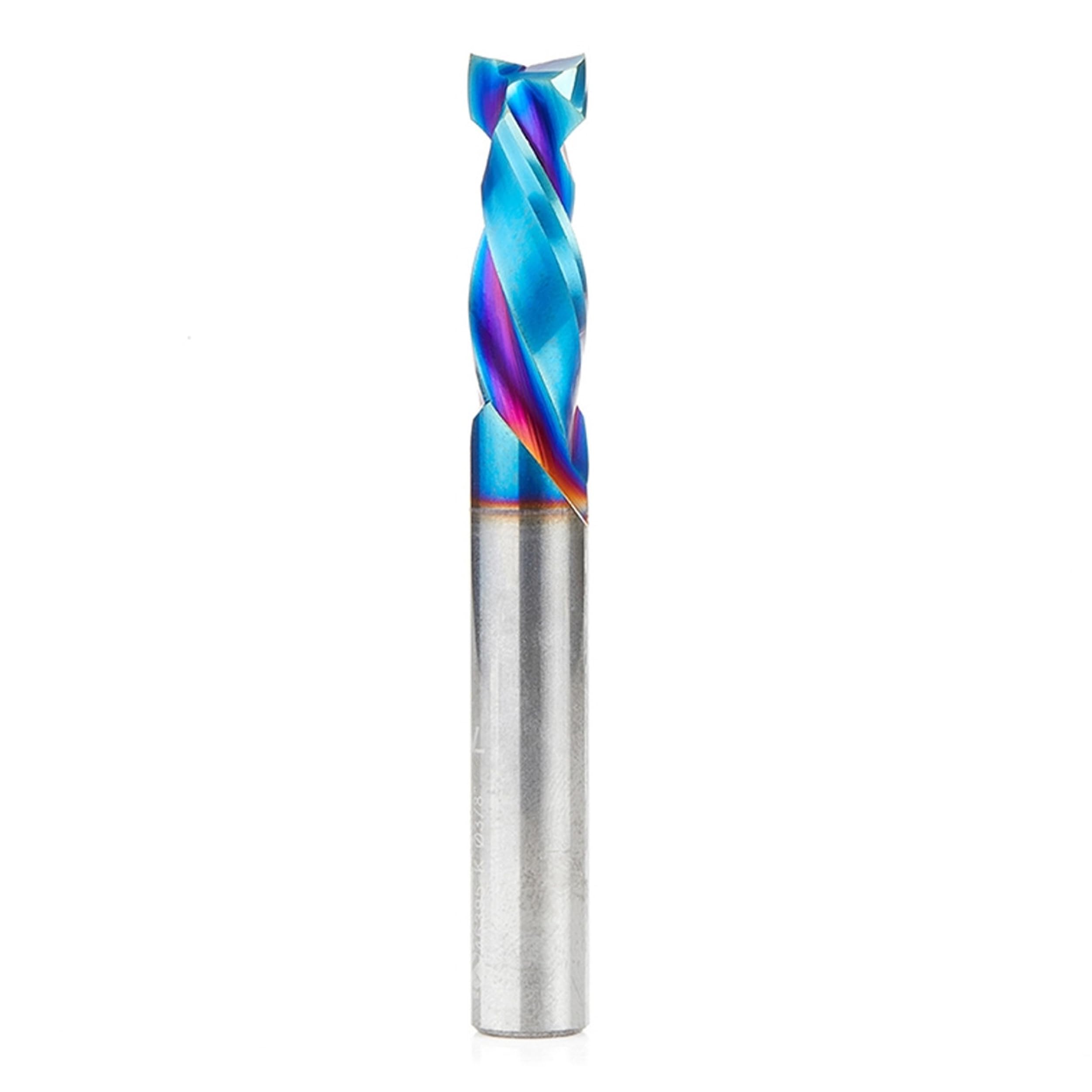 Amana Tool 46395-K CNC SC Spektra Extreme Tool Life Coated Mortise Compression Spiral 3/8 D x 1-1/16 CH 3/8 SHK 3 Inch Long 2 Flute Router Bit — image 1