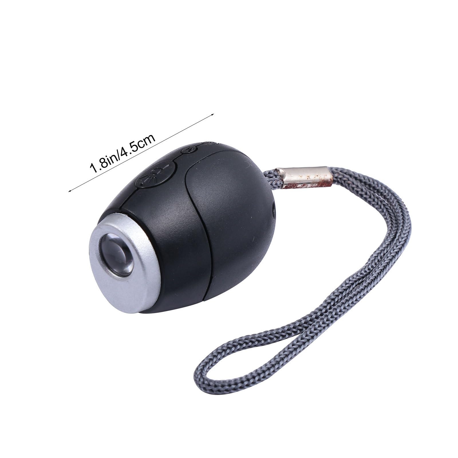 WOFASHPURET Projection Electronic Clock, Night Light Projector for Projector with Hanging Rope Portable Travel Mini Led Clock Ceiling Projector Plastic Black Small Flashlight Projection Clock Bedroom