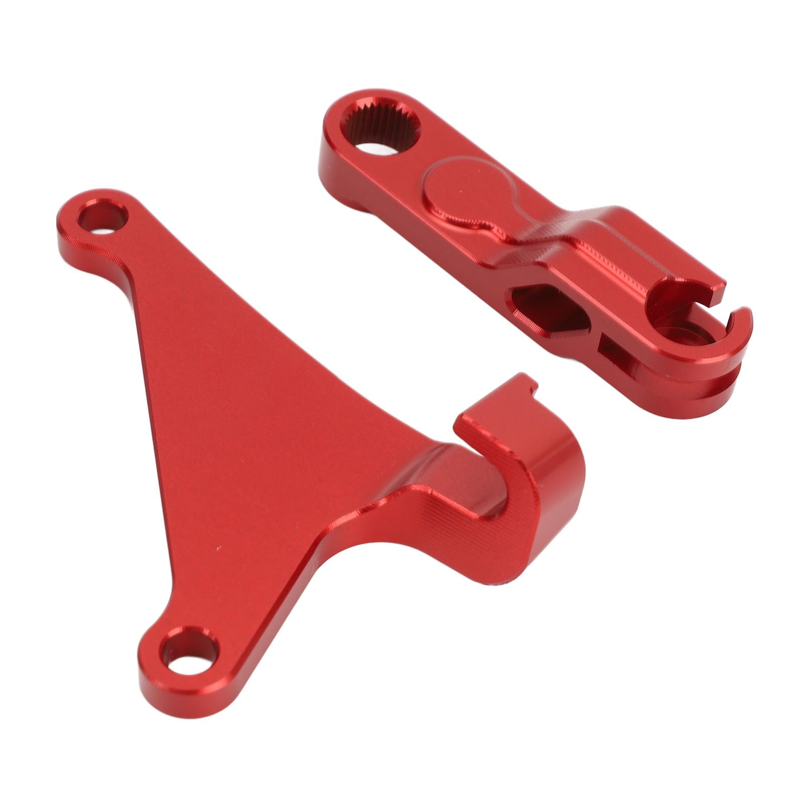 ANGGREK Kupplungsarm-Verlängerungshebelhalterung, Aluminiumlegierung, Reduziert die Kupplungszugkraft, Verbessert das Fahrerlebnis für Tenere 700, MT-07, XSR700 (Rot)