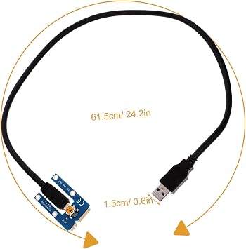 Pci to Pci External Graphics Card USB Cable for Laptop Pcie Riser Adapter for Enhanced Gaming and Multimedia Performance Convenient GPU Expansion