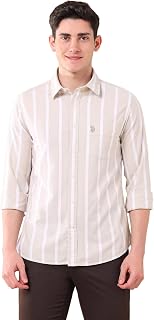U.S. Polo Assn. Apparel Striped Tailored Fit Shirt Price In India