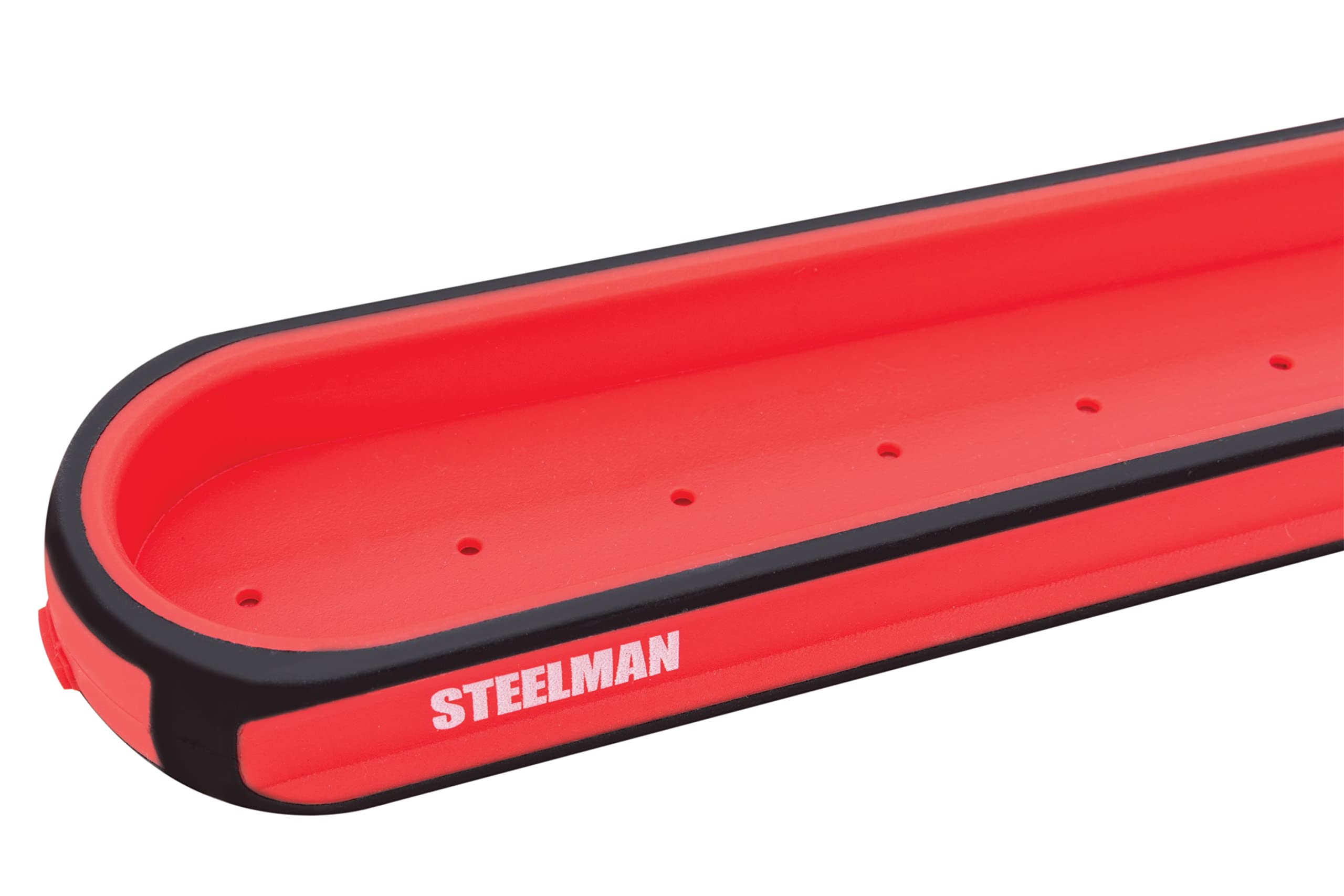 Steelman 3-Piece Magnetic Socket Tray Set - 6", 12", 18" Organizer Trays With Rubber Base - View #4