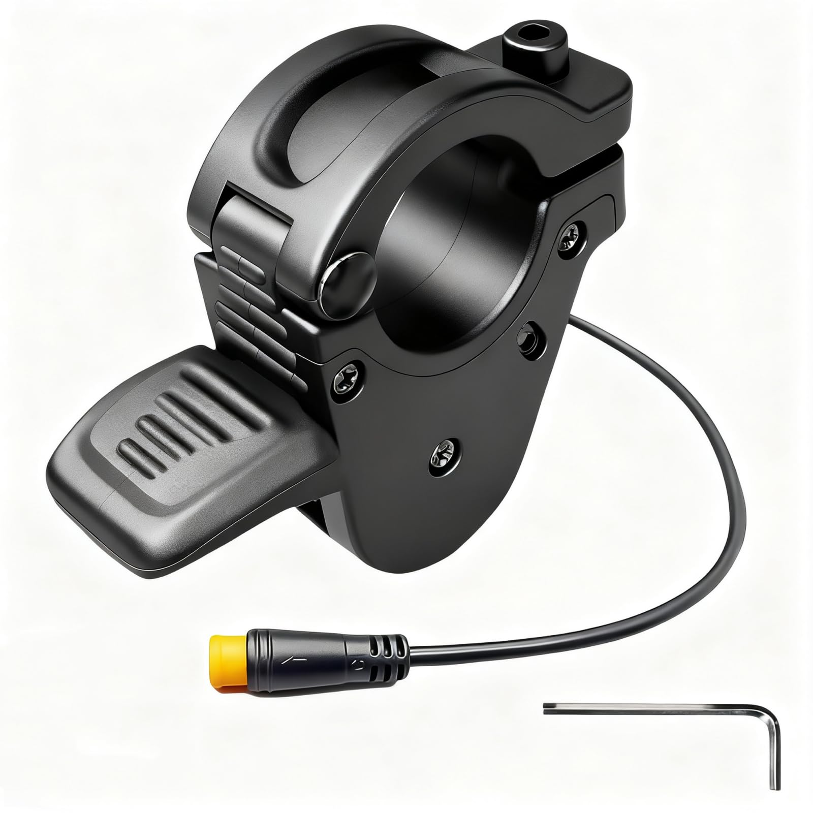 Ebike Throttle 300X Thumb Throttle, 12V-72V 3-Pin M8 Waterproof Connector Left and Right Thumb Handlebar Accelerator for Electric Bikes & Scooters 7/8" Handlebars-image-4