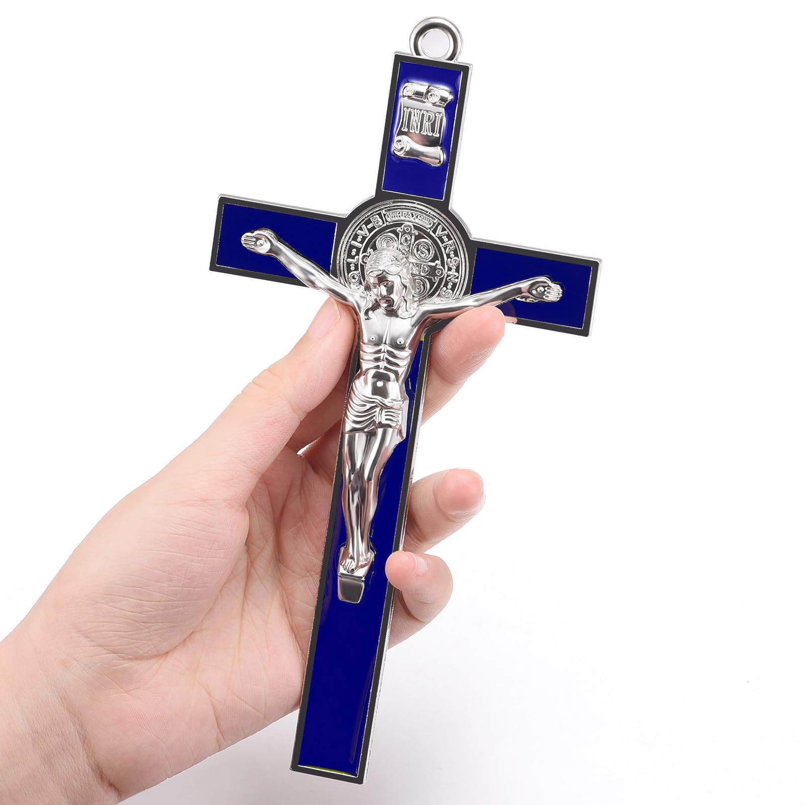 Amazon.co.jp: 7インチ メタル エナメル 十字架 ウォールクロス 大きな